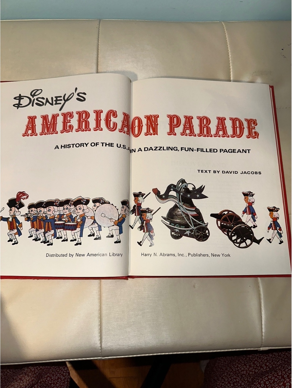 Disney's America on Parade Vintage Hardcover Book by David Jacobs - 1990s Retro